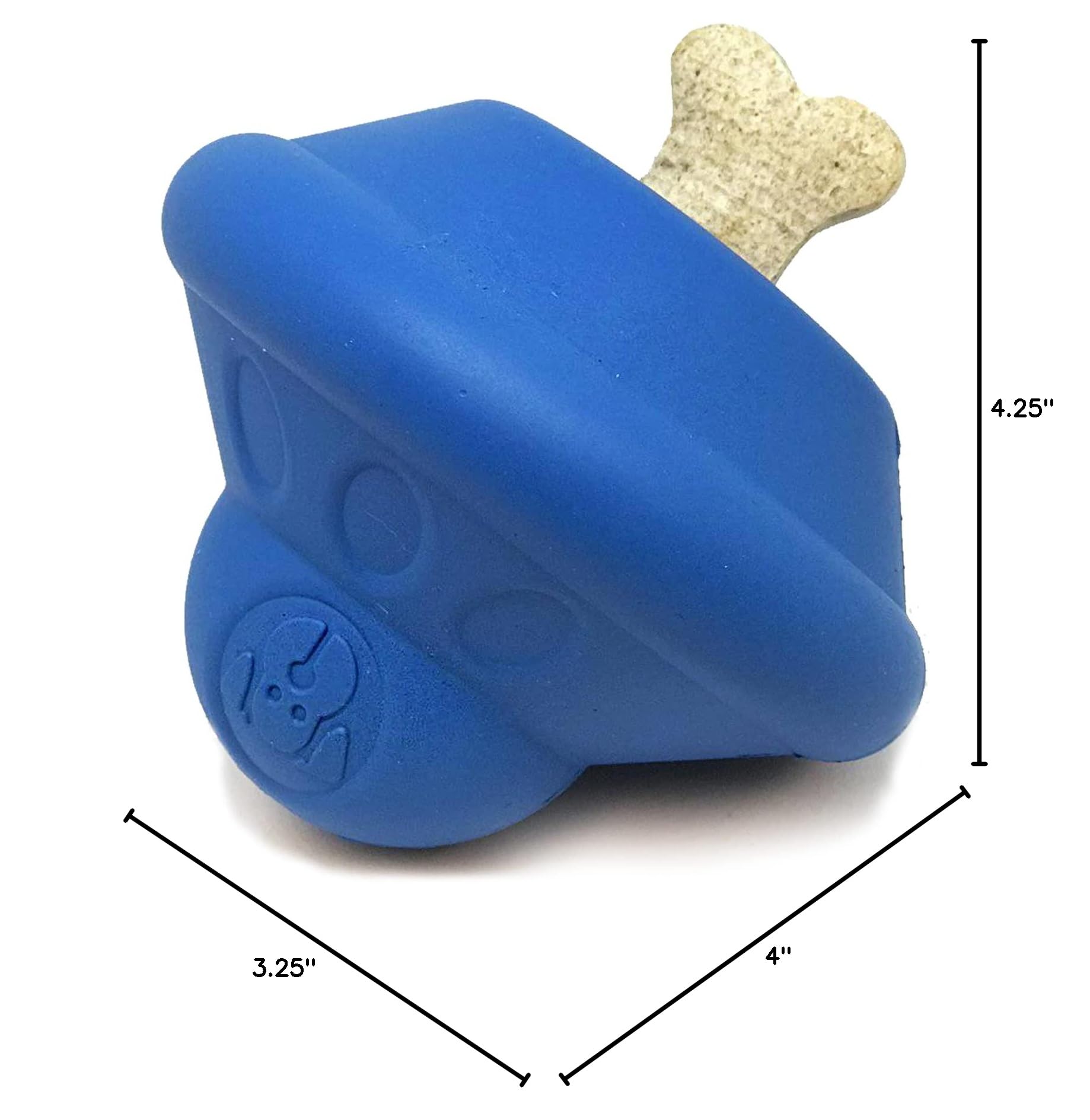 SodaPup Spotnik Flying Saucer - Durable Dog Treat Dispenser & Chew Toy | Non-Toxic Natural Rubber | Made in USA | Mental Stimulation & Anxiety Relief for Dogs | Perfect for Training, Playtime & Teething Puppies