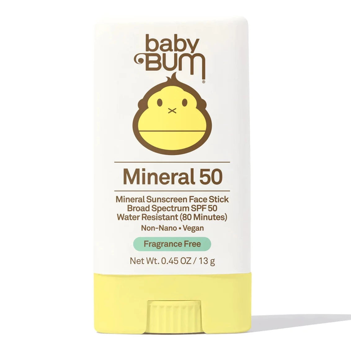 Baby Bum SPF 50 Sunscreen Stick - Mineral Sunblock for Babies & Kids - Water-Resistant, Reef-Safe, Broad Spectrum Protection - Perfect for Beach, Pool & Outdoor Activities
