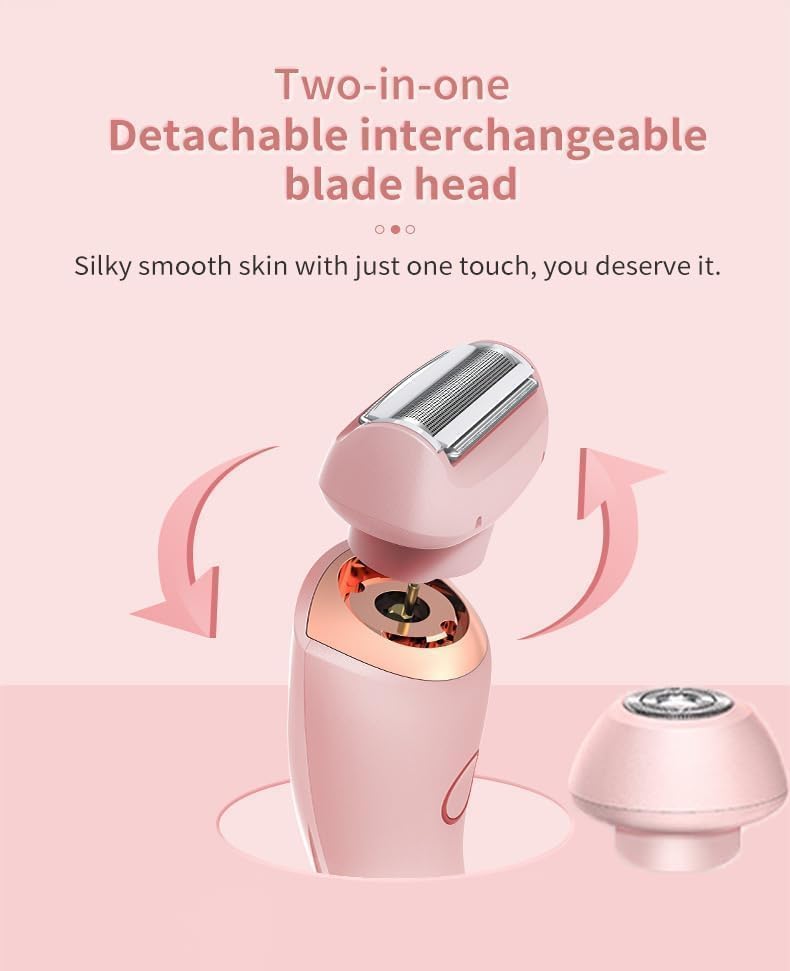 Electric Bikini Shaver for Women & Men - Portable Rechargeable Mermaid Shaver for Smooth Skin - Perfect for Travel, Gym & Beach Use