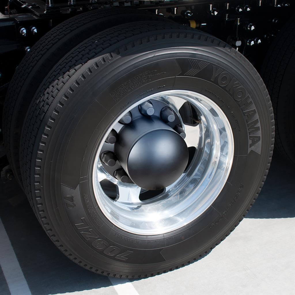 33MM Thread Matte Black Dome Axle Cover Combo Kit with Nut Cover Tool - Perfect for Car Wheel Maintenance & Customization