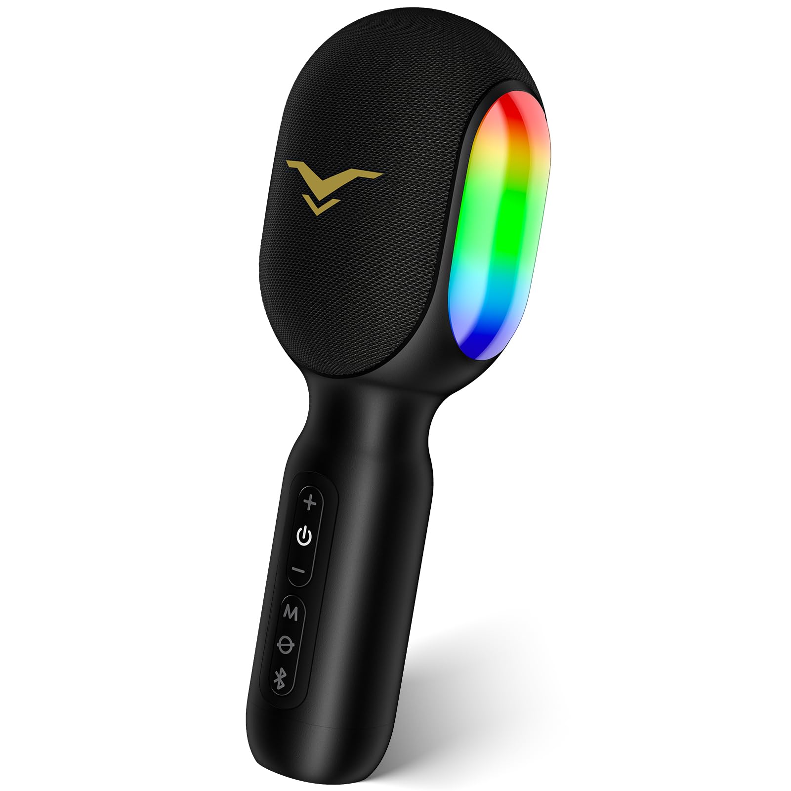 Wireless Bluetooth Karaoke Microphone with RGB Lights - Portable 5-in-1 Handheld Mic Speaker for Home Party, Car Travel & Music Recording | Duet Singing Mini Karaoke Machine | Perfect Gift for Kids & Adults | Ideal for Birthday Parties, Road Trips & Family Gatherings
