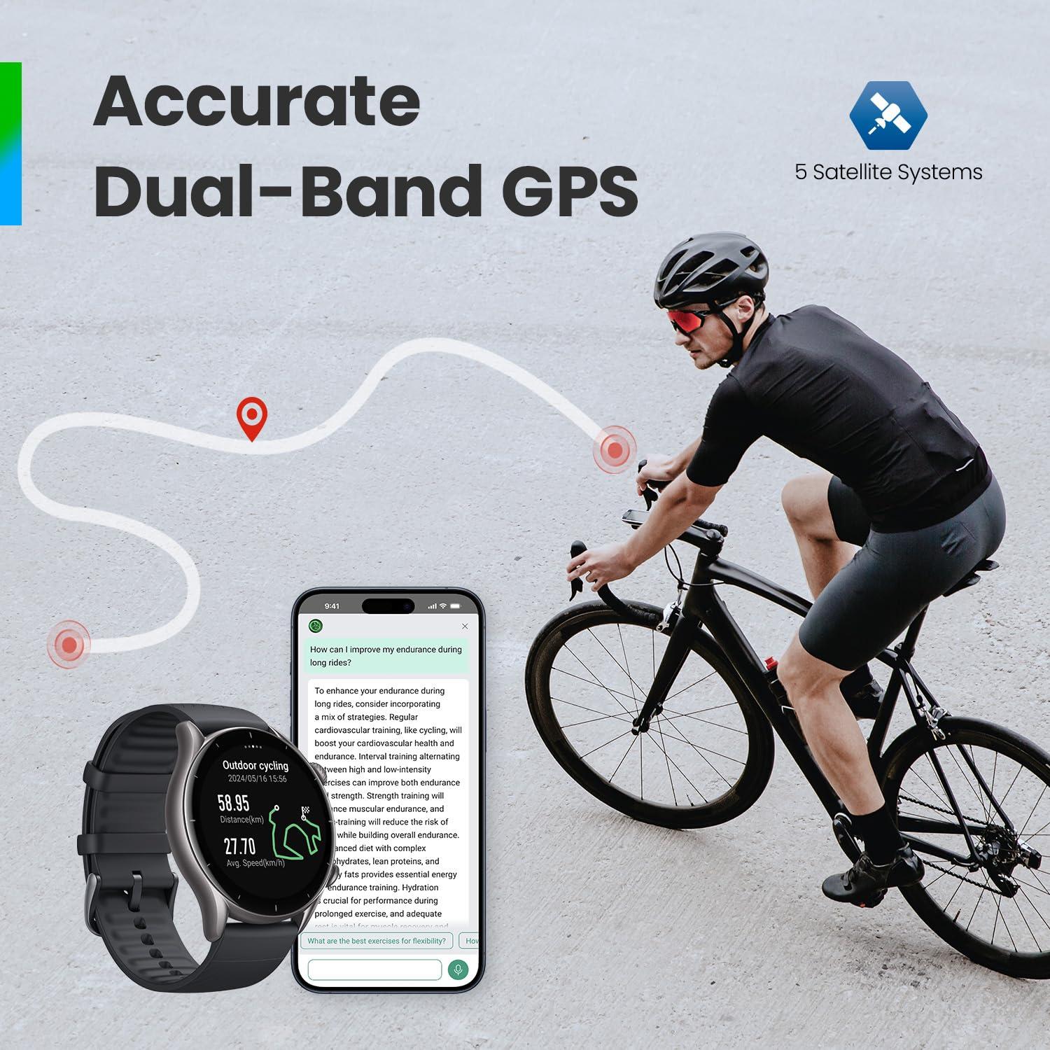 Amazfit GTR 3 Smart Watch 46mm for Android & iPhone - 21-Day Battery Life, Built-in Alexa, GPS Fitness Tracker with 150+ Sports Modes, AMOLED Display, Heart Rate & Sleep Monitor - Black | Perfect for Workouts, Running, Swimming & Daily Activity Tracking