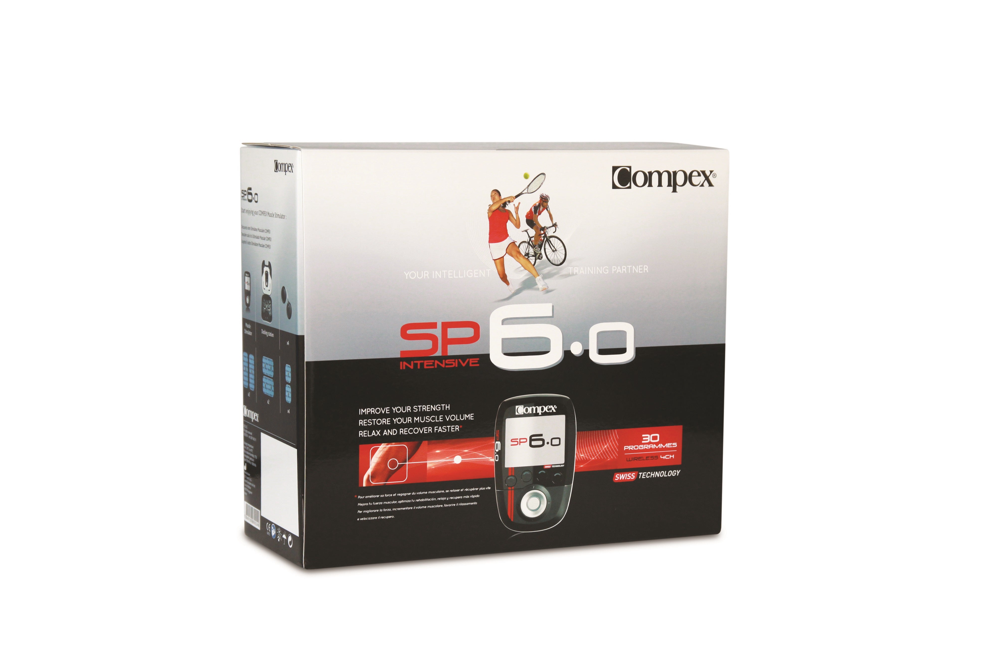 Compex SP6.0 Muscle Stimulator - TENS Unit for Pain Relief & Muscle Recovery - Professional EMS Device for Athletes, Physical Therapy & Home Use