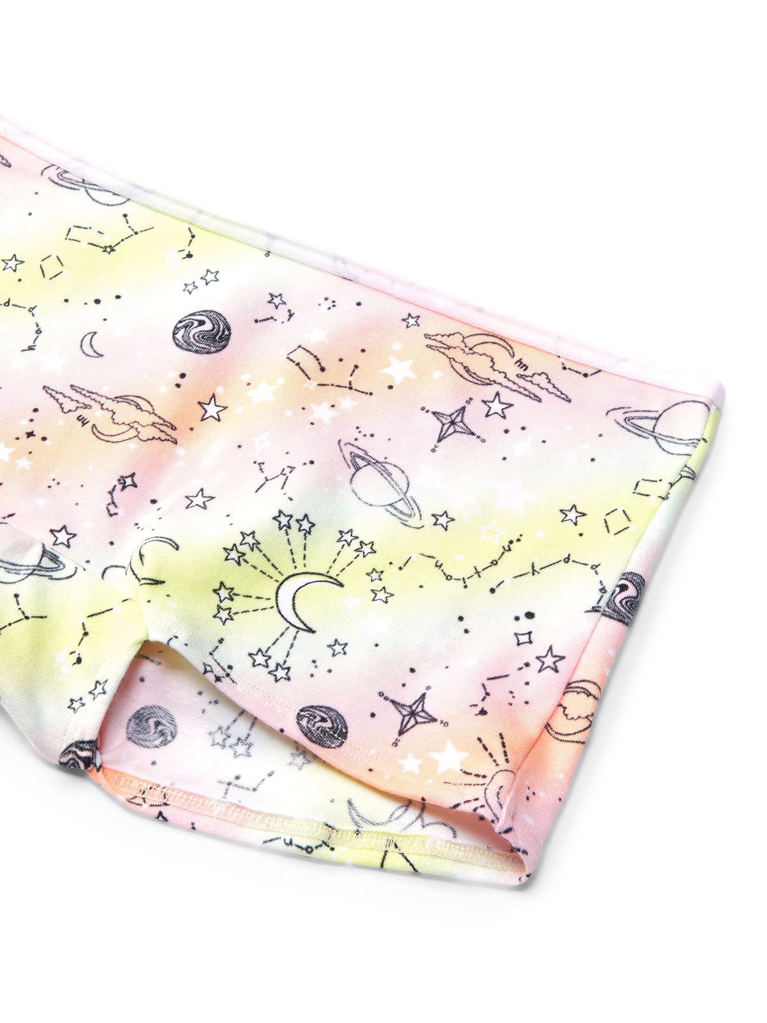 Happy Nation Girls Comfortable Cotton Boyshort Underwear - Soft Breathable Panties for Kids, Toddlers & Teens - Perfect for School, Play & Everyday Wear