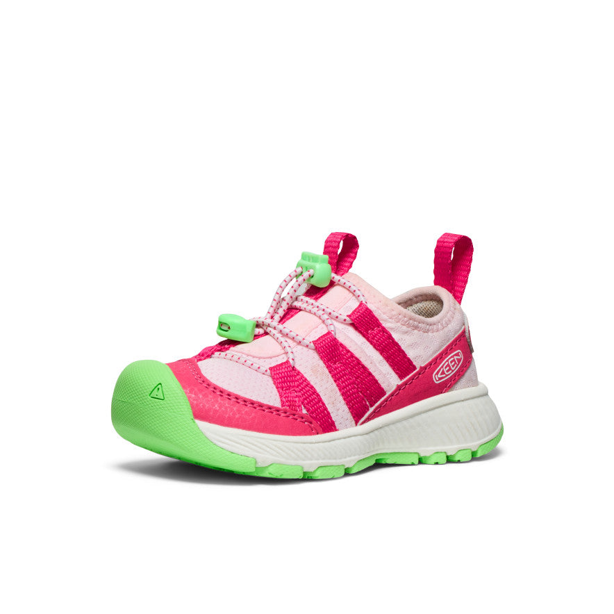Toddlers' Motozoa Sneakers - Lightweight Comfortable Kids Shoes in Raspberry/Summer Green Colors | Perfect for Playtime, Preschool & Outdoor Activities