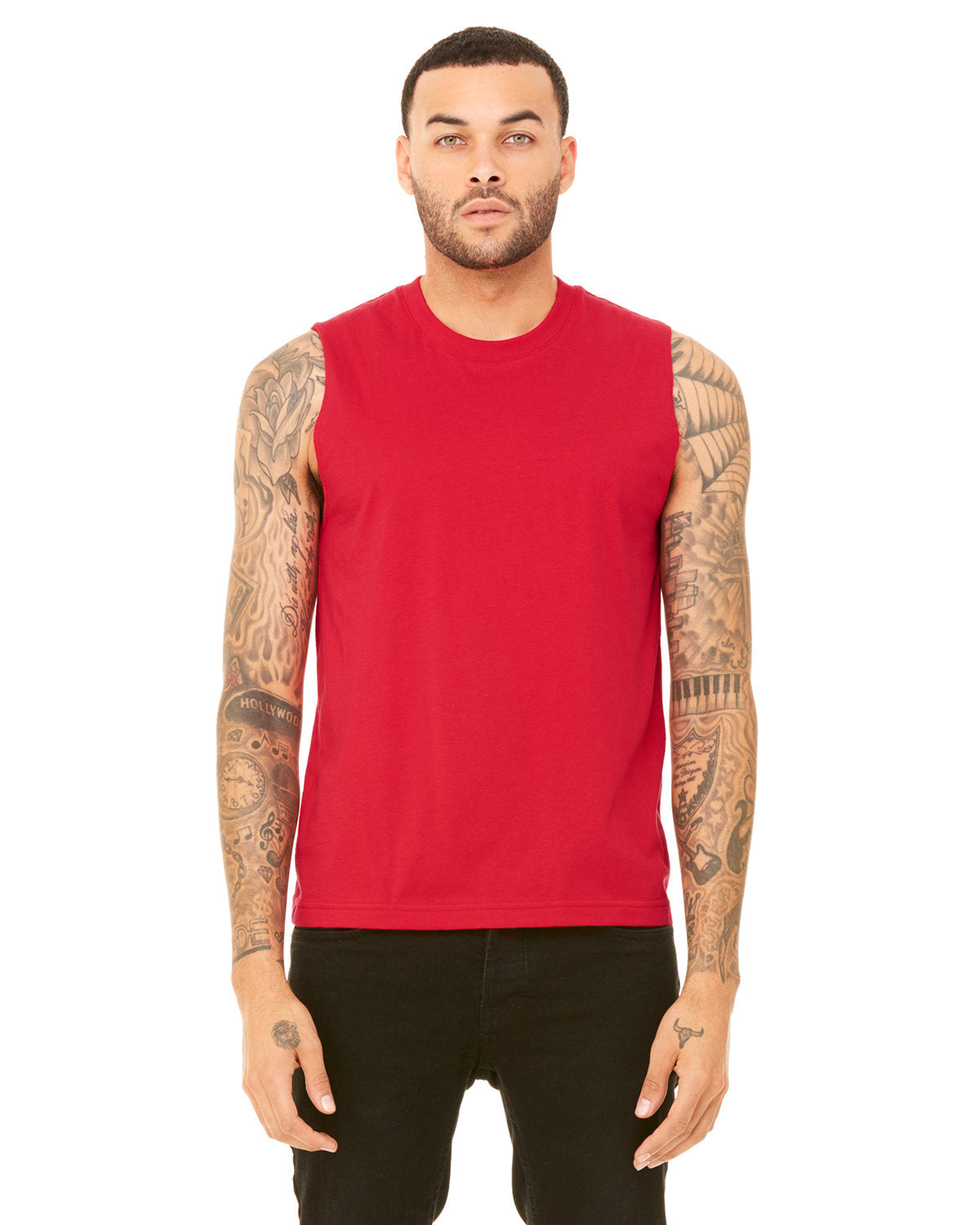 Bella + Canvas 3483 Unisex Jersey Muscle Tank - Soft Cotton Sleeveless Shirt for Men & Women - Perfect for Gym, Workout, Beach & Summer Fashion