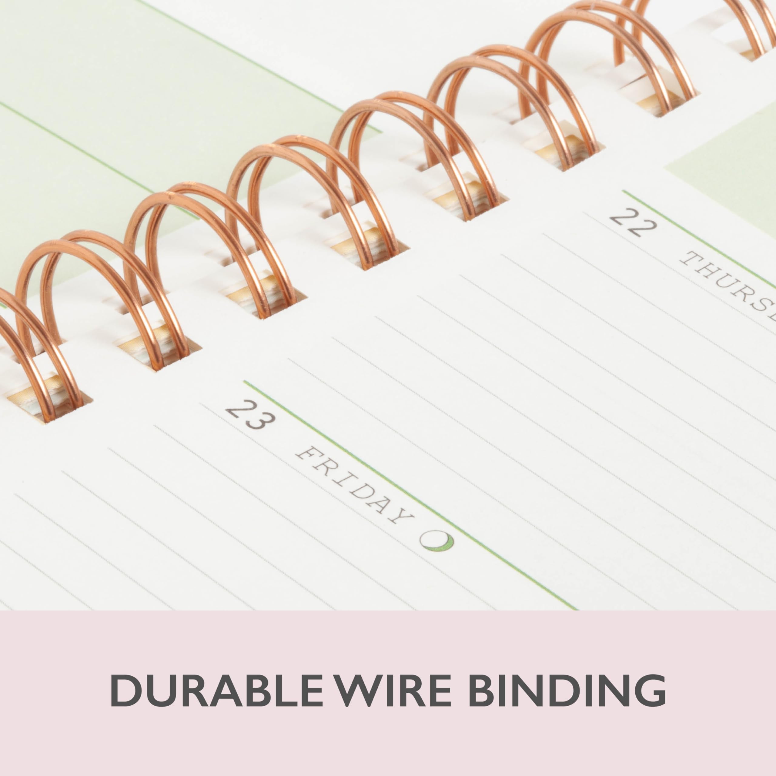 WAAV 2024-2025 Academic Planner - Weekly & Monthly Organizer with Daisy Flexible Cover, 5.8”x8.6” Wirebound Notebook for Students & Professionals - Perfect for School, Work & Personal Scheduling (Michelle 150635)