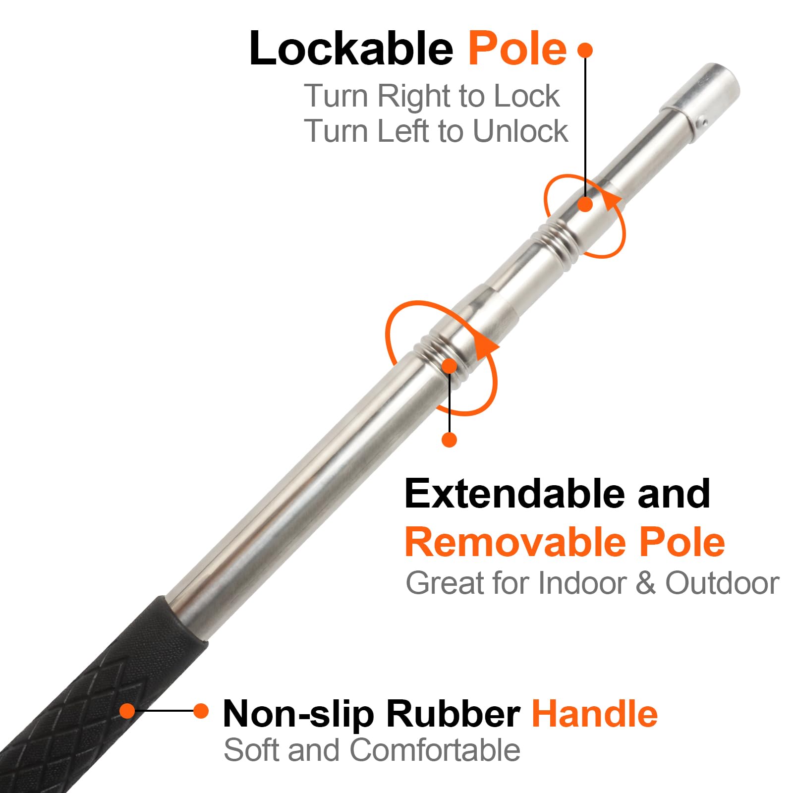 **Telescopic Snake Catcher Net - Adjustable Reptile Grabber for Safe Rattle Snake Removal & Relocation | Perfect for Pest Control & Wildlife Rescue**