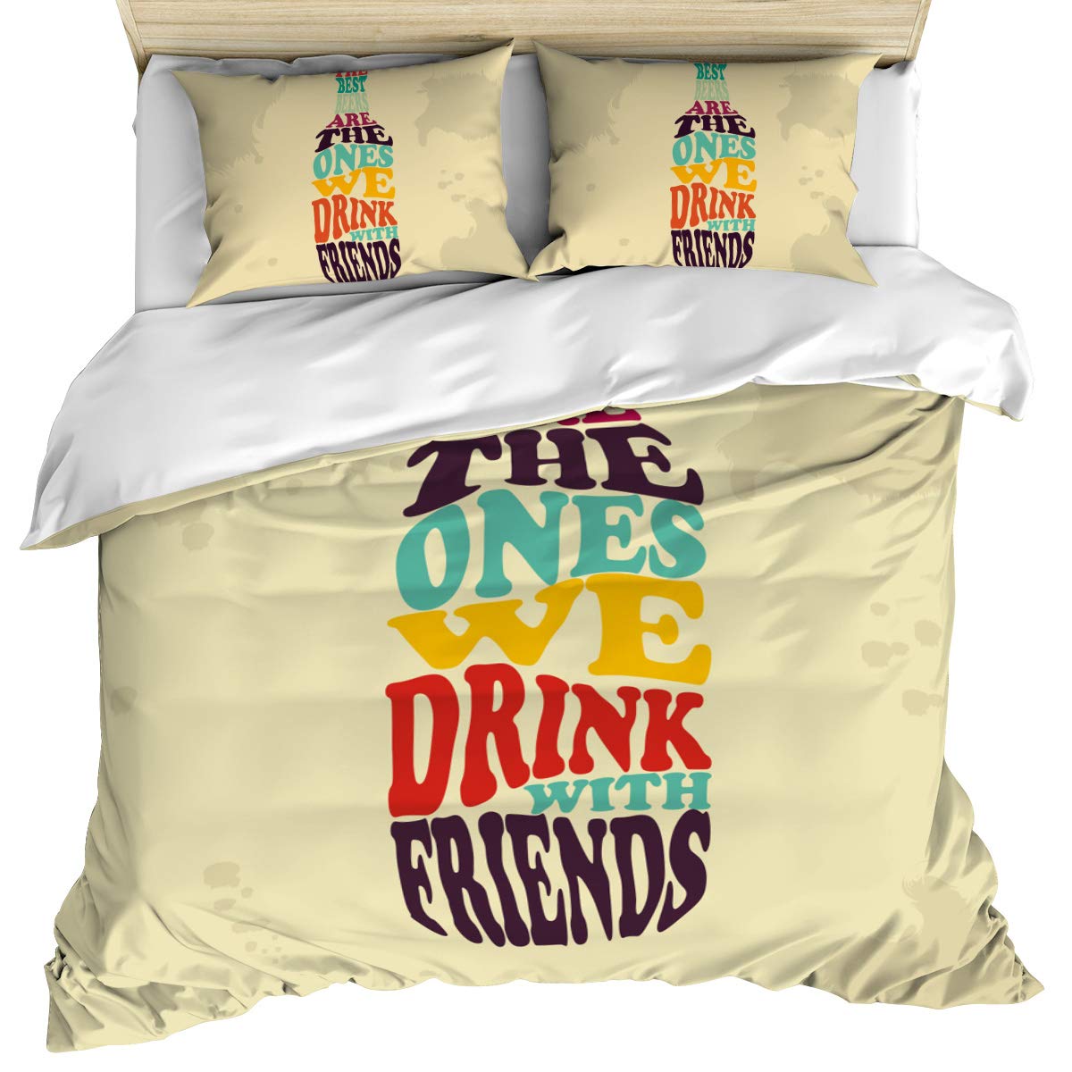 3 Piece California King Bedding Set - Soft Comforter & Quilt Cover with 2 Pillow Shams for Kids, Teens, Adults & Toddlers | Cozy Bedroom Decor for Guest Rooms, Dorms & Master Suites