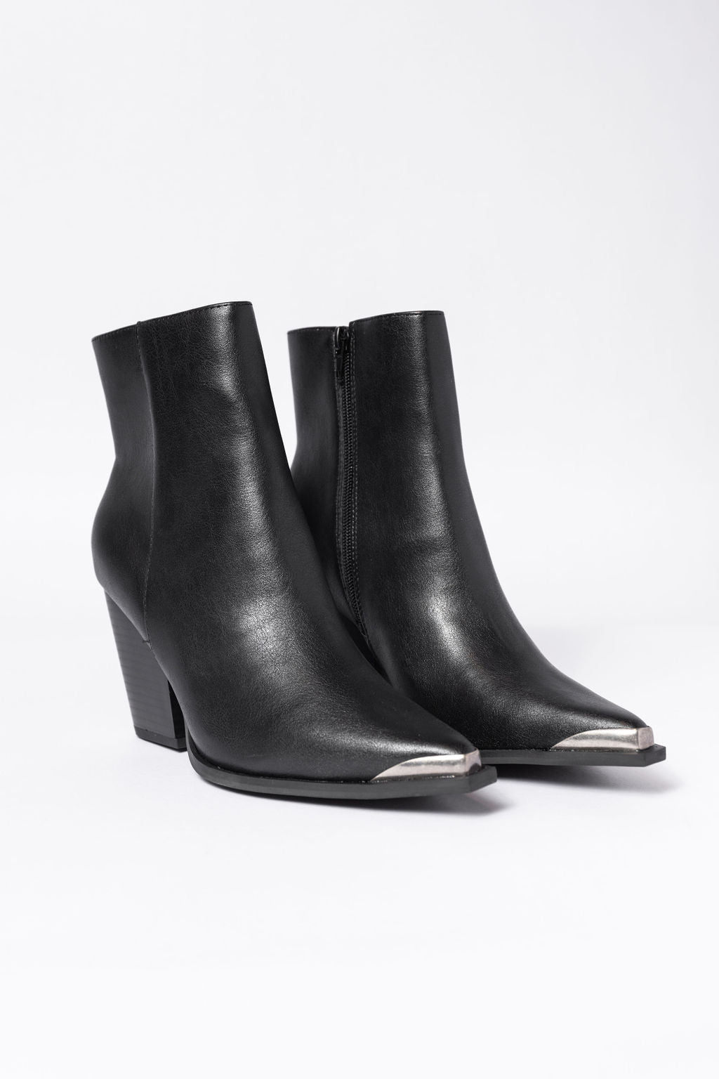 Ellison Black Pointed Toe Ankle Booties for Women - Stylish & Comfortable Dress Boots for Office, Party & Night Out