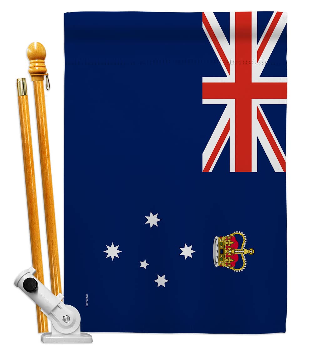 Australia Victoria House Flag - Double-Sided Decorative Banner for Garden, Yard & Home - Made in USA (28x40 Inches) - Perfect for Regional Pride, Outdoor Decor & Gifts