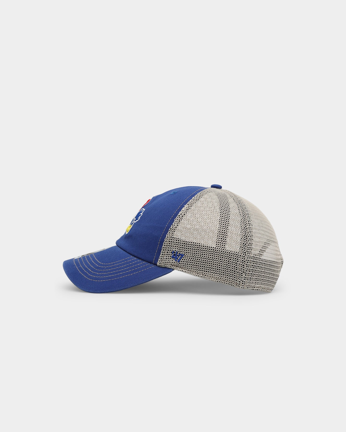 47 Brand Kansas Jayhawks '47 Clean Up Adjustable Strapback Hat - Royal Blue - Perfect for Game Day, College Sports & Casual Wear