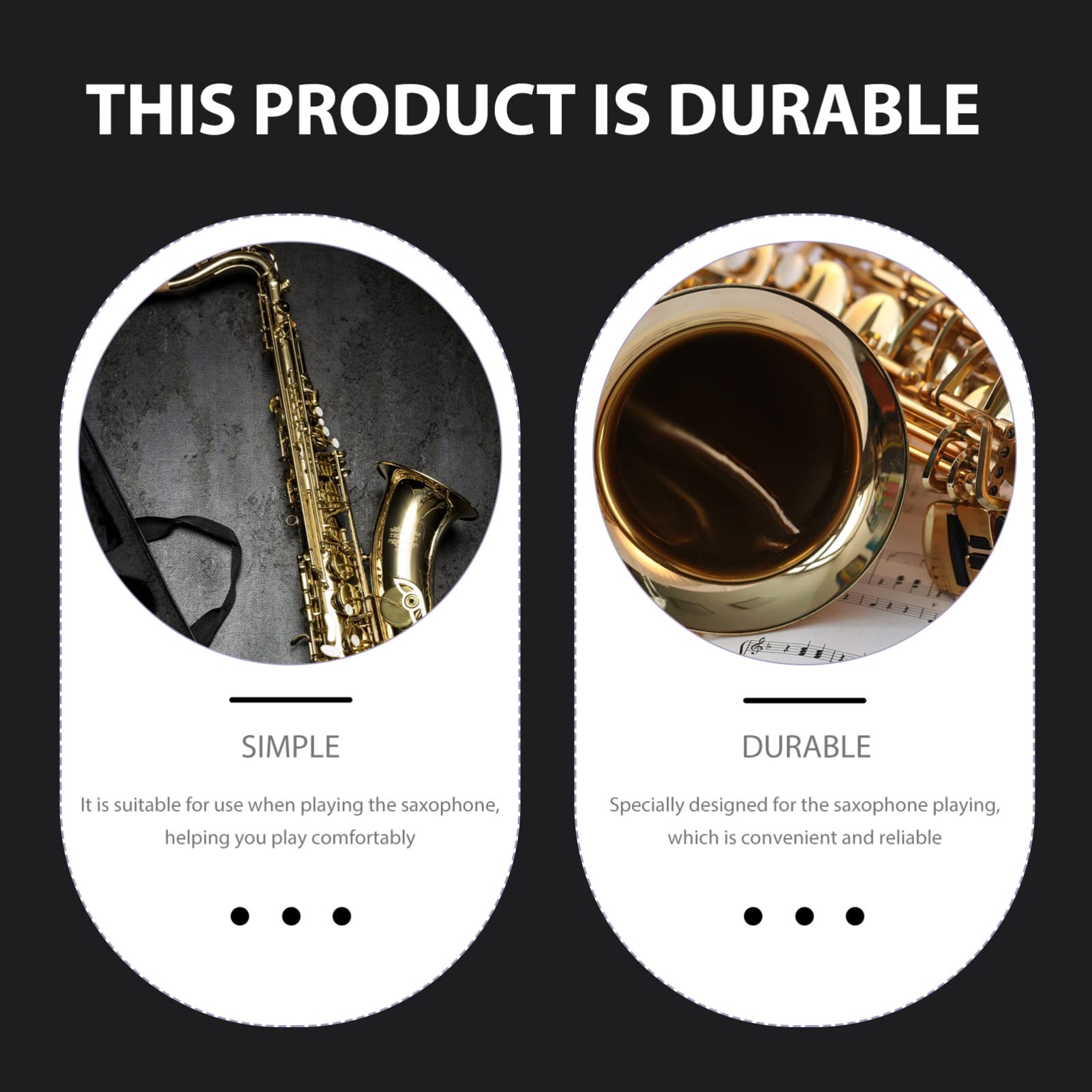 5pcs Saxophone Finger Pads - Comfortable Thumb Support for Saxophone Players | Durable & Easy to Use Sax Accessories | Perfect for Jazz, Band Practice & Professional Performances