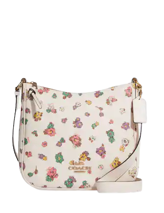 Coach Ellie File Bag with Spaced Floral Field Print - Stylish Crossbody Purse for Women, Perfect for Work, Travel & Daily Use