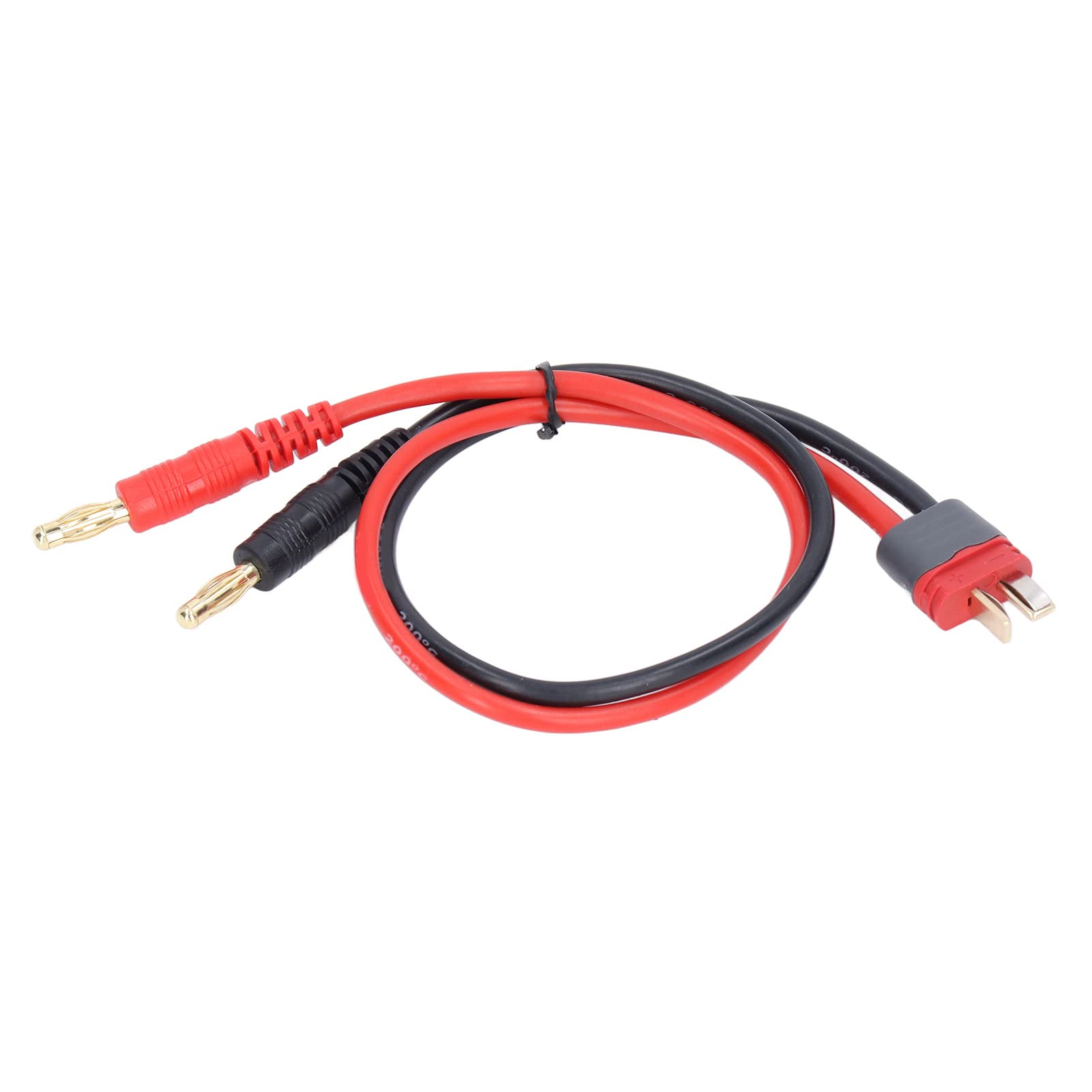 FOFY 4.0mm Banana Plug Charger Cable - Reusable RC Car Charger with Corrosion Resistance T Plug for Boat Models - Perfect for RC Cars, Boats, and Marine Applications