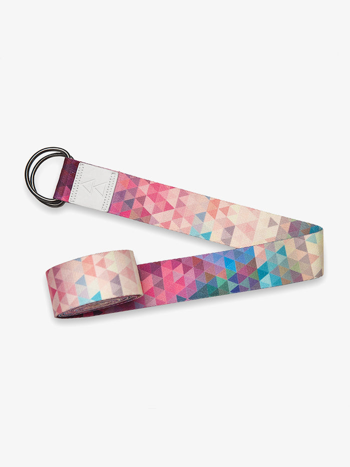 Yoga Design Lab Eco-Friendly Yoga Strap - Premium Non-Slip Yoga Belt for Stretching & Flexibility - Tribeca Sand Color - Perfect for Yoga, Pilates & Home Workouts