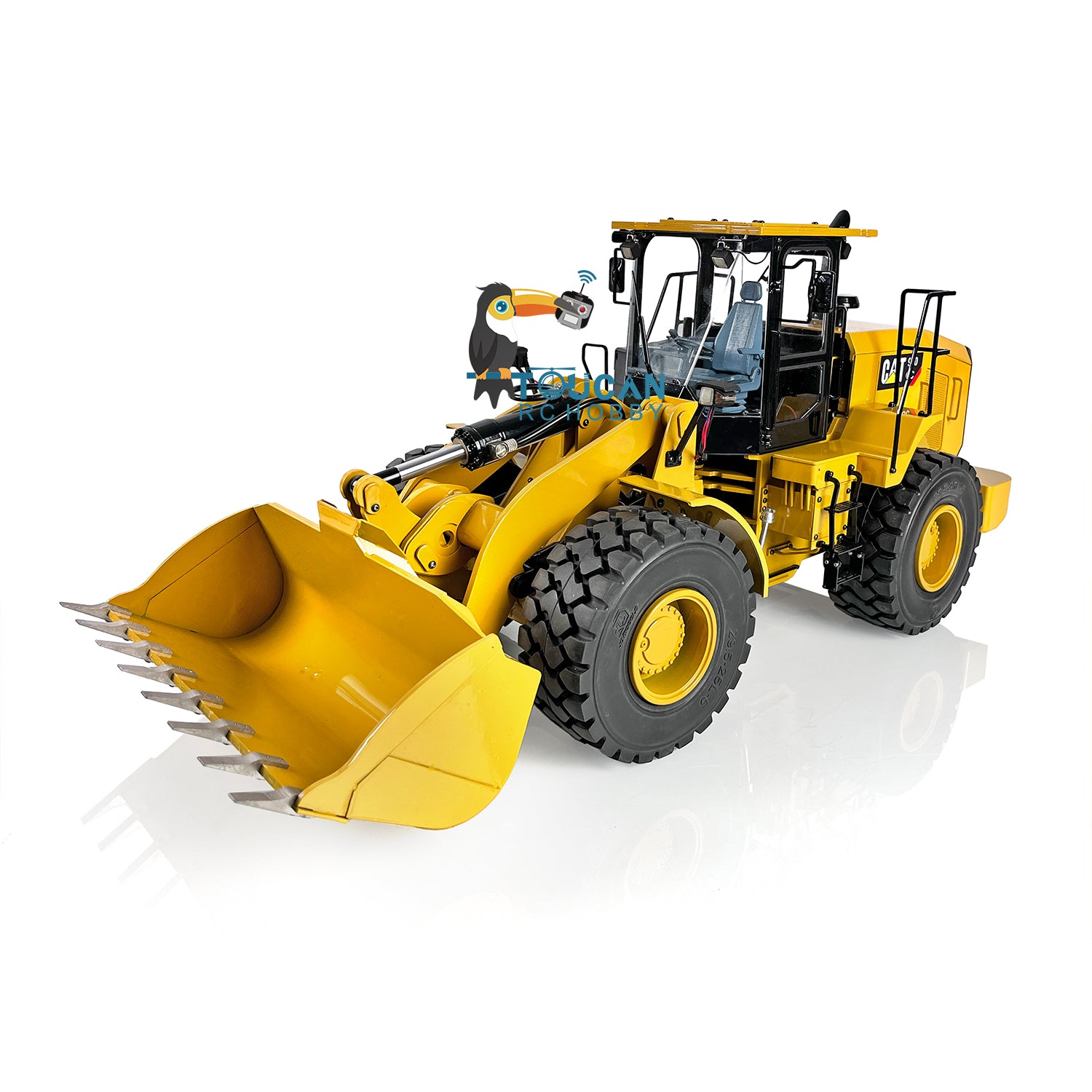 1/12 Scale DIM C95 Radio Controlled Hydraulic Loader Toy - Metal Construction, Light & Sound Effects, Servo Motor, Pre-Assembled & Painted - Perfect for RC Hobbyists, Construction Model Collectors and Indoor Display