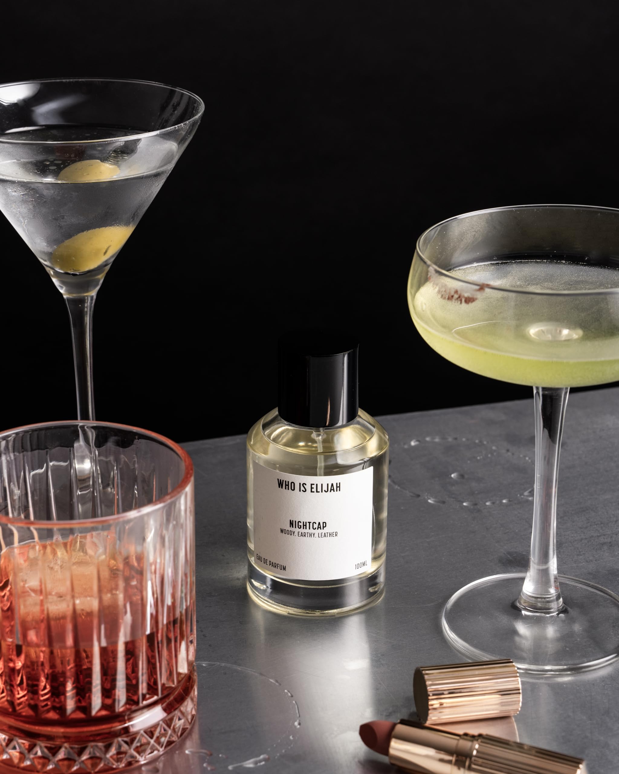 Nightcap Perfume for Men & Women - Unisex Woody Eau de Parfum with Pear, Cardamom, Violet, Orris Root & Sandalwood Notes - 3.4 Fl Oz Cologne Gift Set - Perfect for Date Nights, Office Wear & Special Occasions