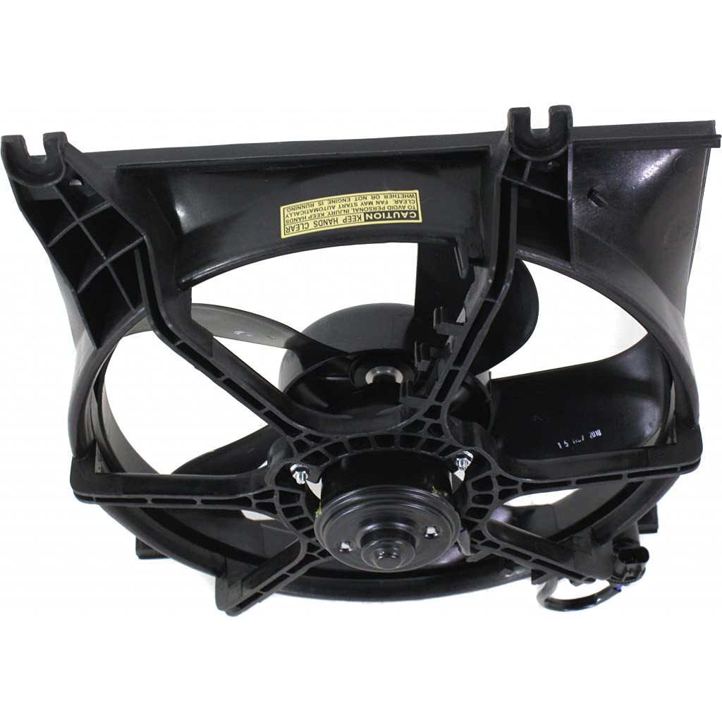 Hyundai Accent Radiator Fan 2000-2006 Replacement Single Fan - Fits Hatchback & Sedan Models | OEM HY3115106 & 2538025000 | Perfect for Cooling System Repair & Maintenance