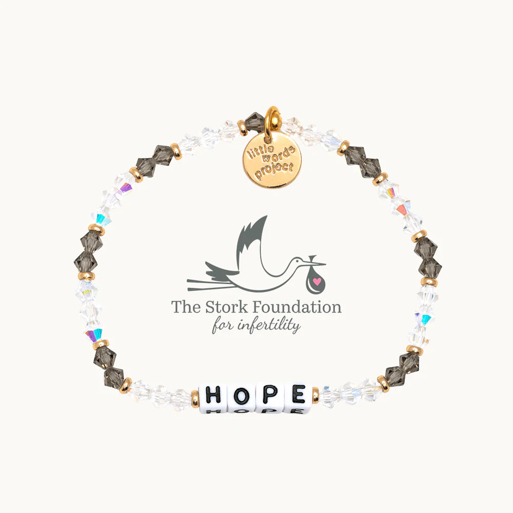 Hope Infertility Bracelet for Women & Men - Adjustable S/M Size - Fertility Support Jewelry for Trying to Conceive, IVF & Pregnancy Journey - Thoughtful Gift for Couples