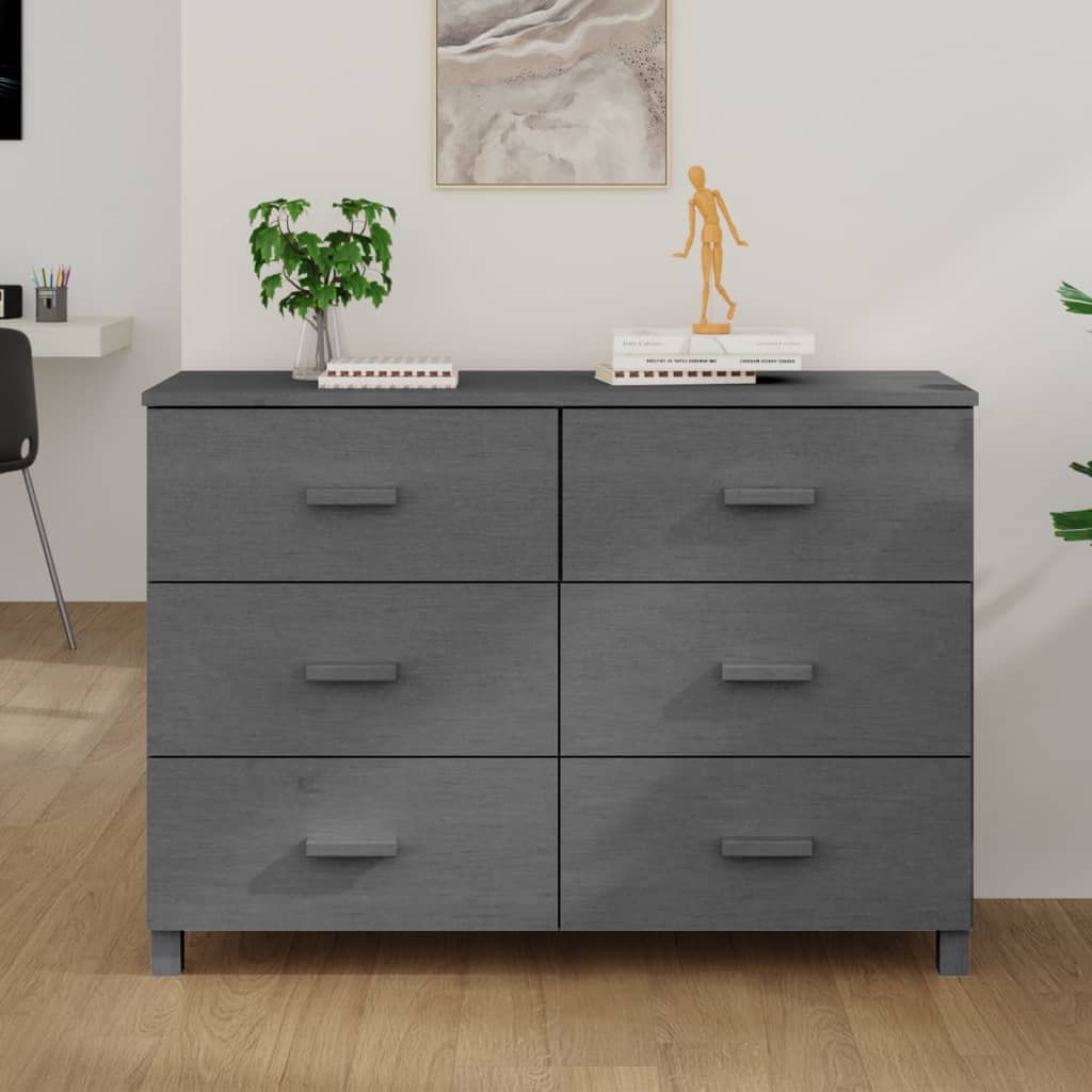 Modern Sideboard Buffet Cabinet with 6 Sliding Drawers - 44.5