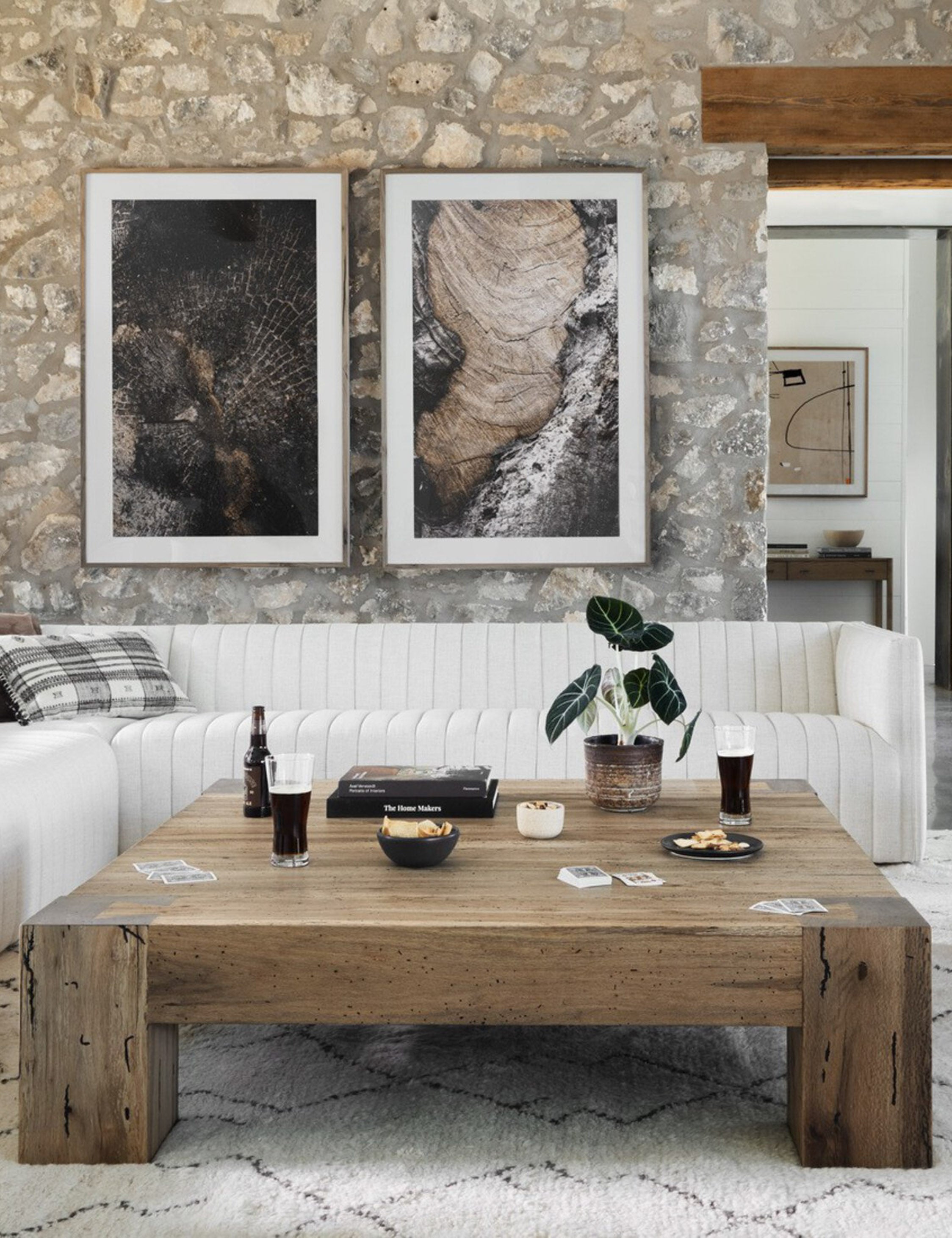 Modern Bevan Square Coffee Table - Stylish Living Room Centerpiece for Home Decor, Perfect for Sofa Sets and Small Spaces