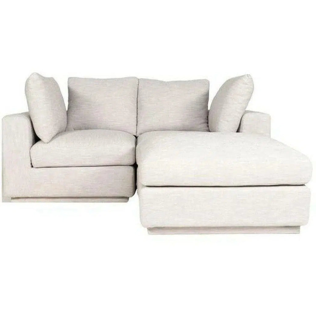3-Piece Grey Modular Scandinavian Sofa Set - Modern Sectional Couch for Living Room, Lounge & Small Spaces