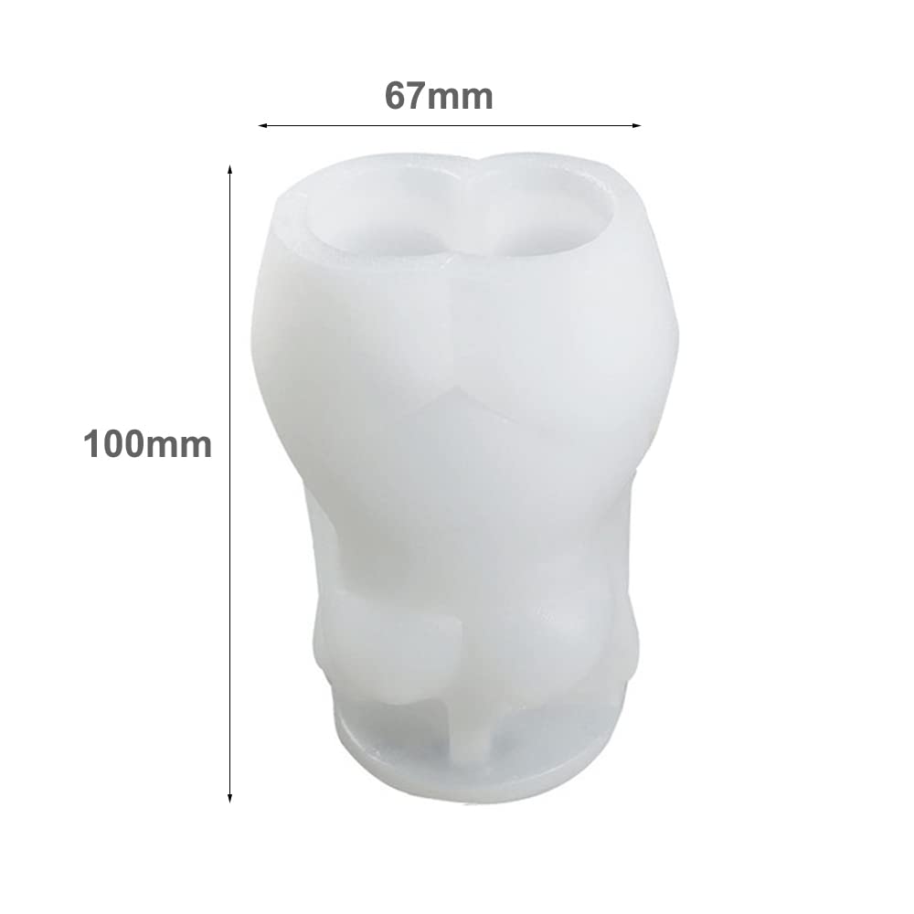 3D Silicone Woman Body Candle Molds for DIY Candle Making - Female Human Wax Molds for Homemade Candles, Soap Making, Epoxy Resin & Plaster Casting - Perfect for Home Decor, Spa Gifts & Craft Projects
