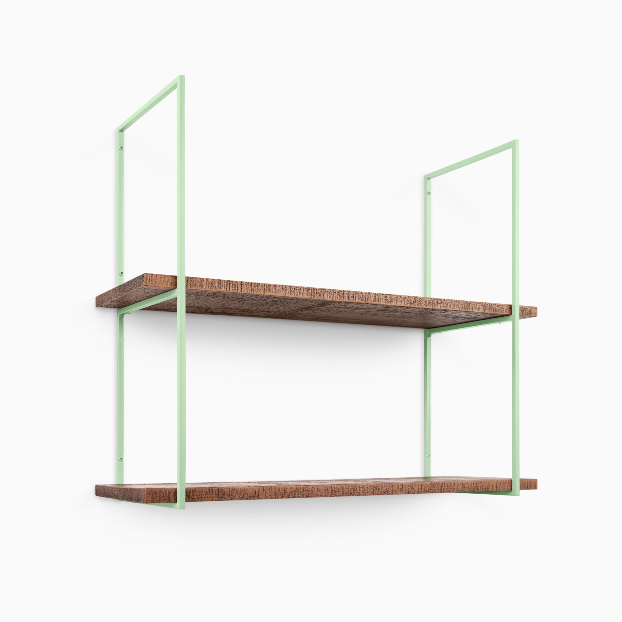Lloyd Nutmeg Rustic 2-Tier Wooden Shelf - Handmade Rustic Wall Shelf for Kitchen, Bathroom & Living Room Decor - Perfect for Organizing Spices, Books & Decorative Items