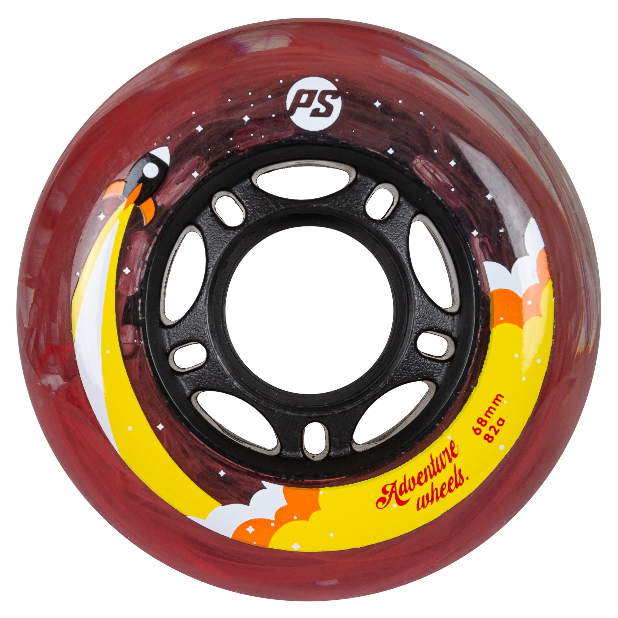 Adventure 68/82A Skateboard Wheels - 4 Pack Set - High Performance Wheels for Street & Park Skating - Perfect for Beginners & Pro Skaters
