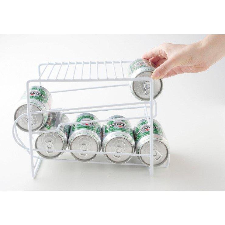 Arnest Compact Can Storage Rack - Refrigerator Organizer for Soda, Beer & Beverage Cans - Space-Saving Kitchen & Pantry Organization Solution