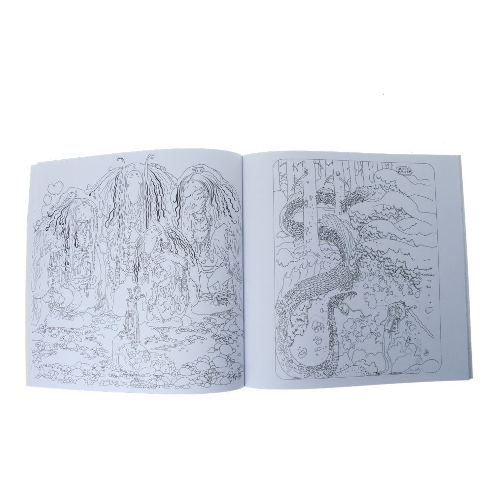 Fantasy Forest Coloring Book for Adults - Relaxing Nature Scenes with Animals & Plants - Perfect for Stress Relief & Mindfulness Meditation
