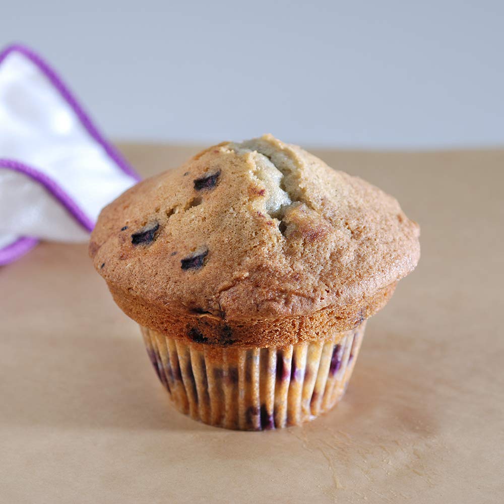 Poppie's Dough Gourmet Gluten-Free Blueberry Muffins - 12 Pack | Healthy Snack for Breakfast, Office & School Lunch | Vegan & Allergy-Friendly Treat