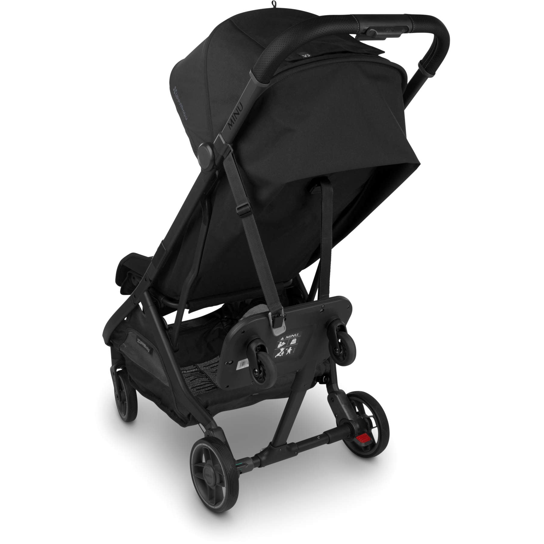 UPPAbaby Minu V3 Lightweight Stroller with Piggyback Board - Compact Travel Stroller for Toddlers & Infants | Perfect for City Walks, Travel & Shopping