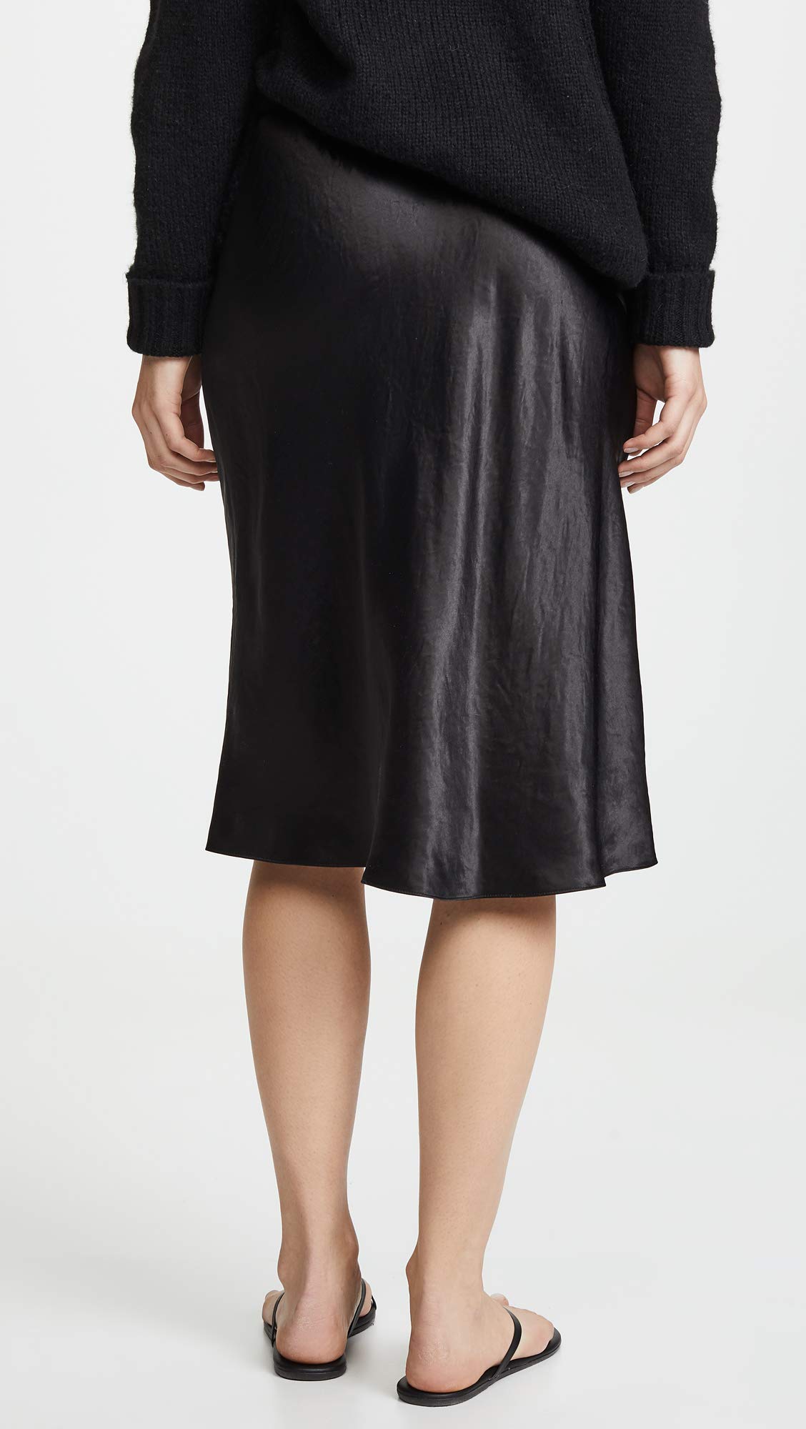 Vince Women's Slip Skirt - Elegant Midi Length, Stretch Fabric, Comfortable Fit - Perfect for Work, Date Night & Special Occasions