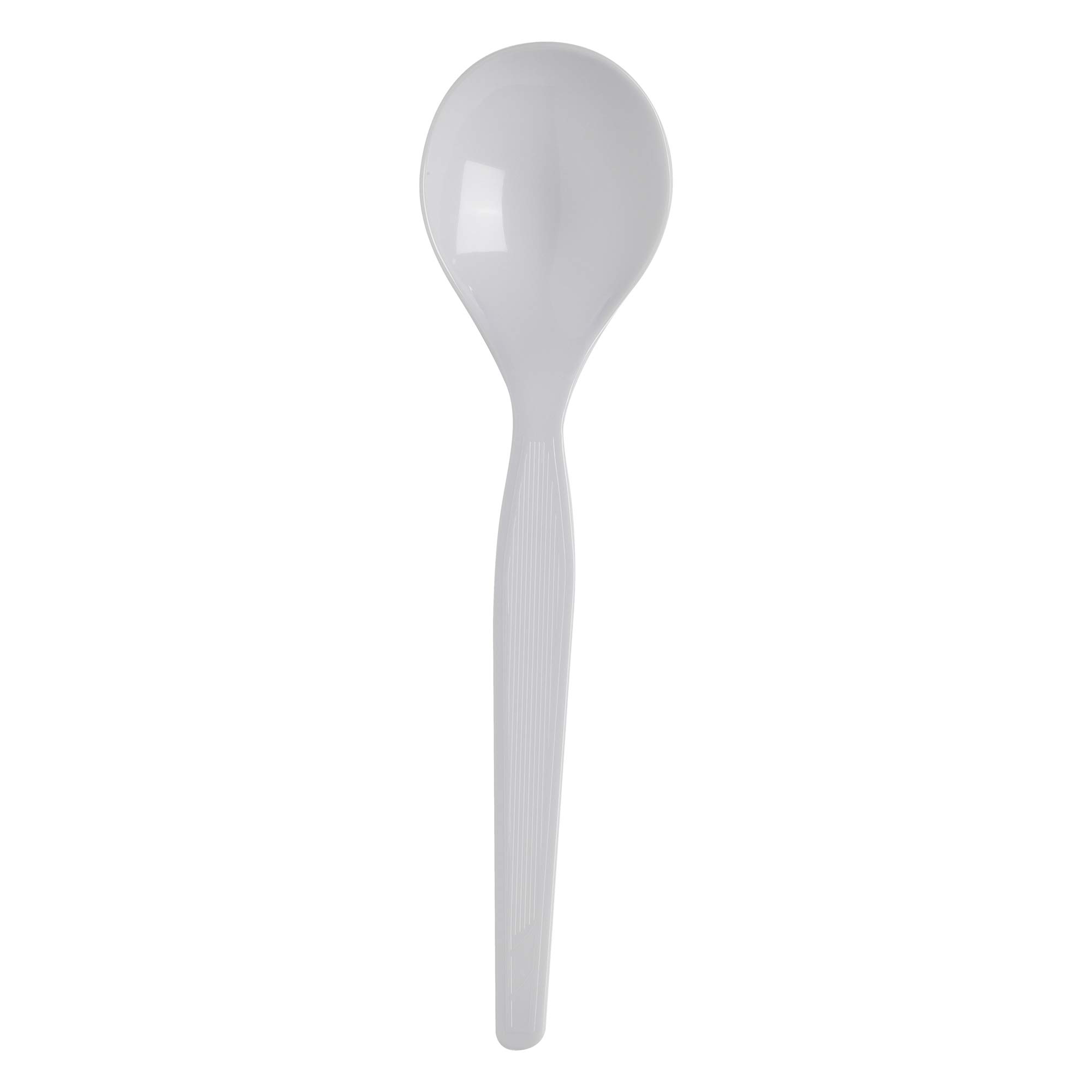 Dixie SH217 Heavy Duty Polystyrene Soup Spoon, 5.75 Inch White Disposable Spoons - Case of 1000 - Perfect for Restaurants, Catering, Parties & Food Service