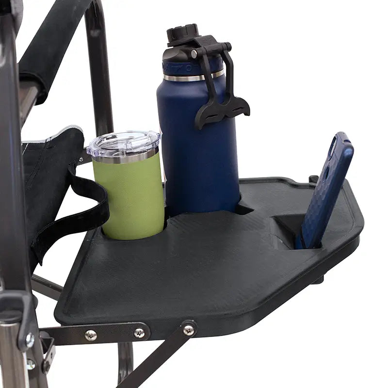 Freestyle Rocker XL™ Outdoor Rocking Chair with Side Table - Perfect for Patio, Deck, Garden & Backyard Relaxation