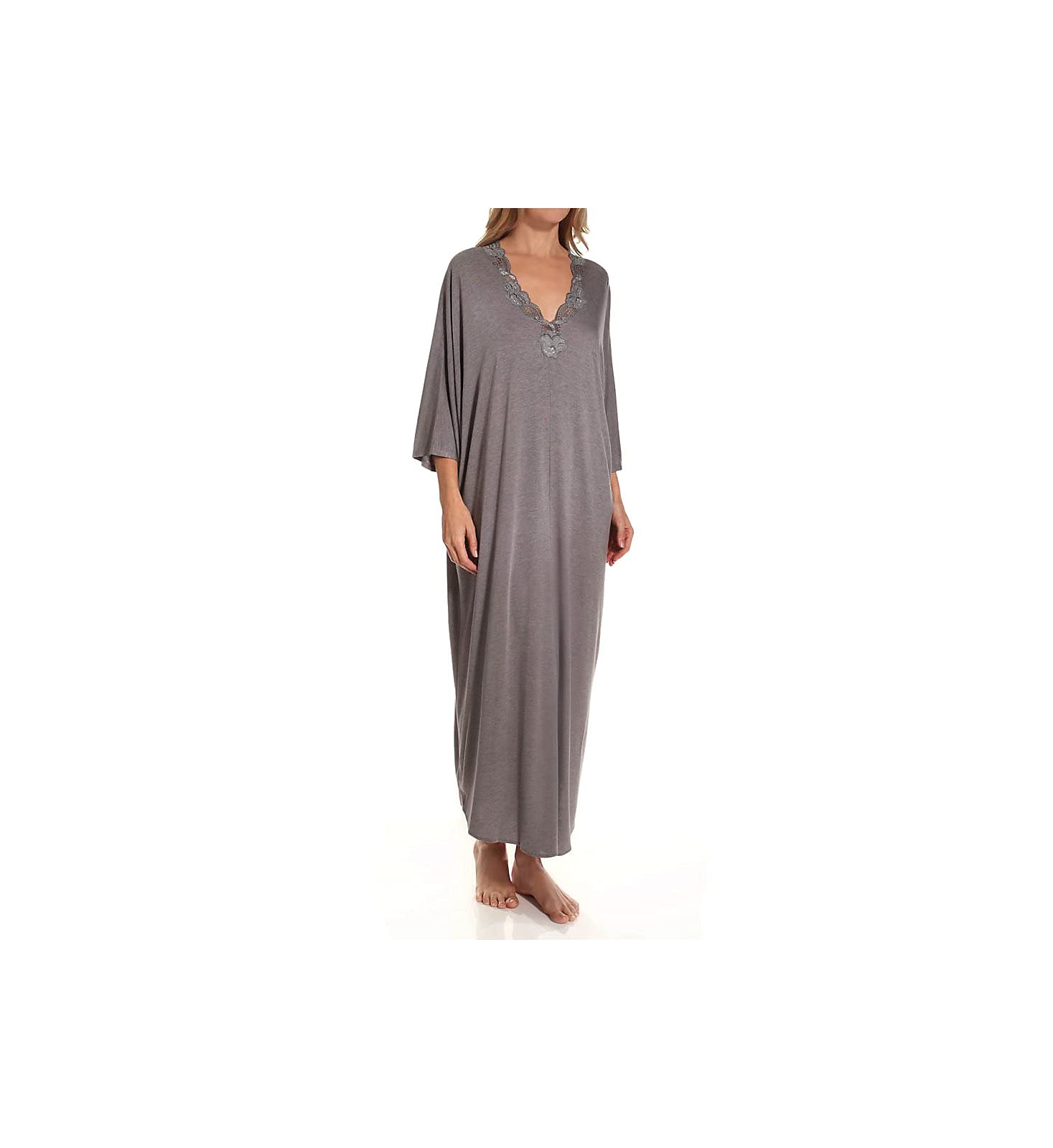 Natori Women's Zen Caftan - Soft Flowy Lounge Dress for Relaxation, Beach Cover Up & Boho Chic Home Wear