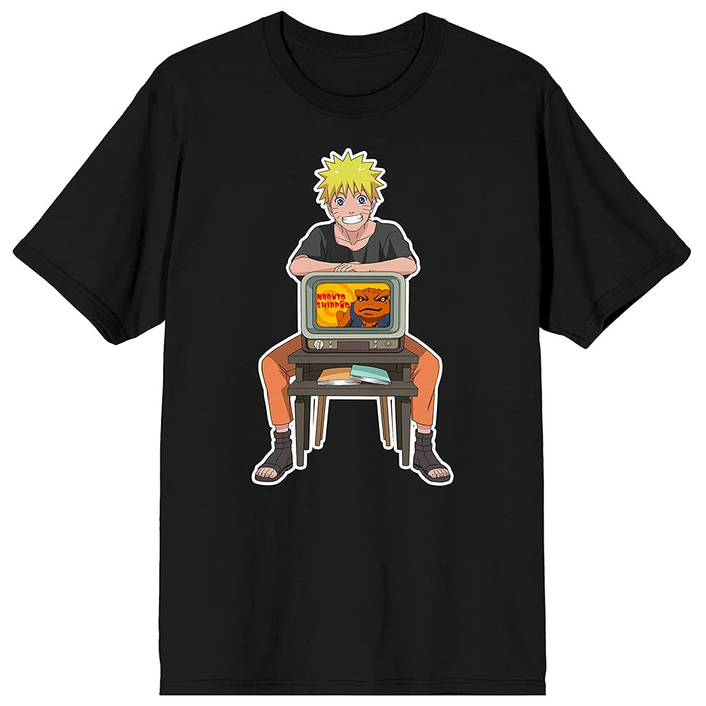 Bioworld The Uzumaki Sitting TV with Gama Tee - Naruto Anime Merchandise for Fans | Perfect for Cosplay, Gift Giving & Anime Collections