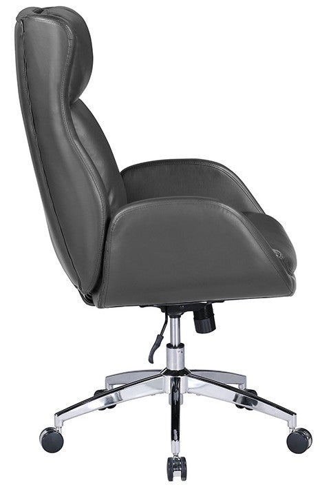 OSP Furnishings Blanchard Faux Leather Office Chair - Ergonomic Executive Desk Chair with Adjustable Height & Swivel - Perfect for Home Office, Gaming & Workspaces