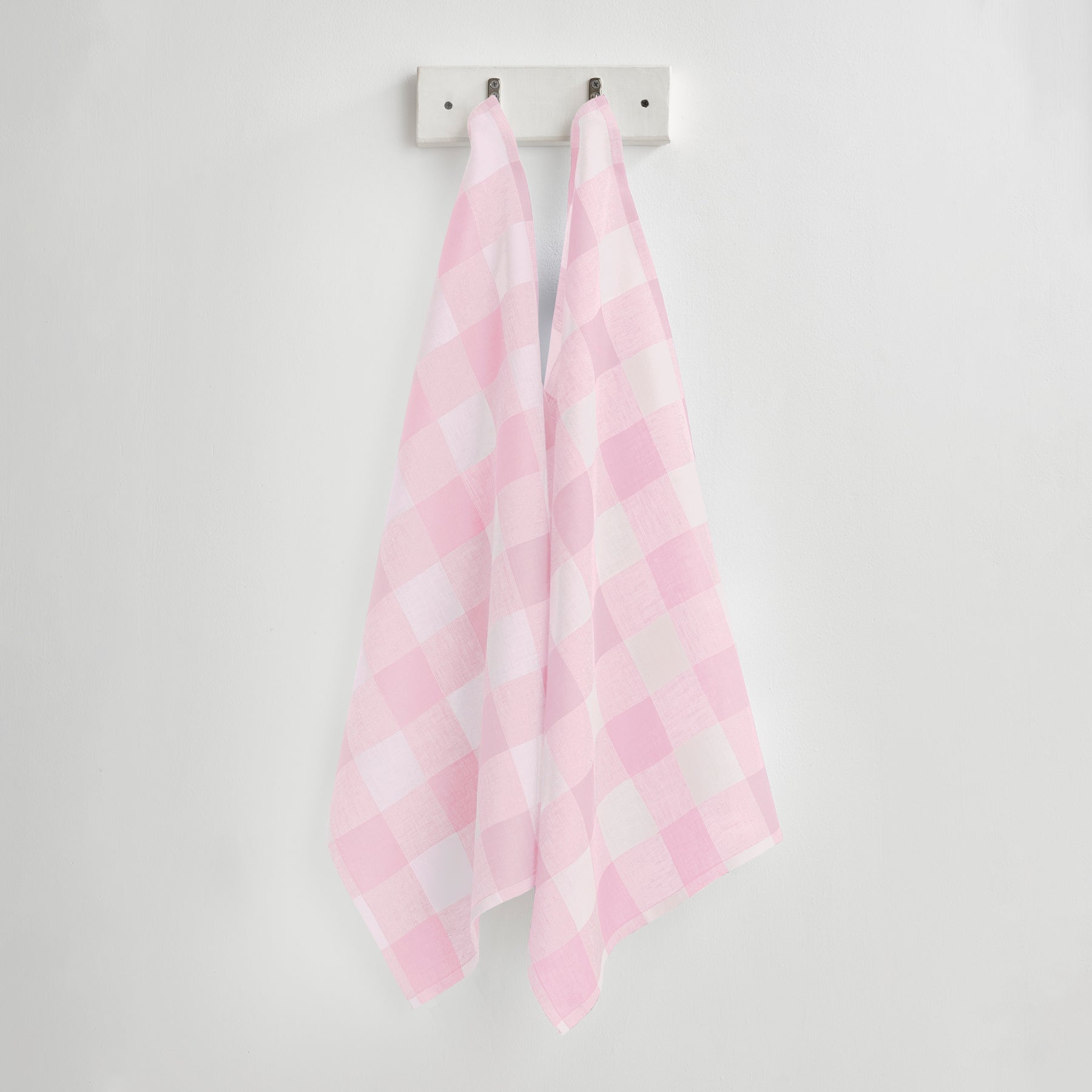 Buffalo Check Cotton Kitchen Towels Set of 2 - Absorbent & Durable Dish Cloths for Drying Dishes, Cleaning Countertops & Kitchen Decor - Red & Black Plaid Design