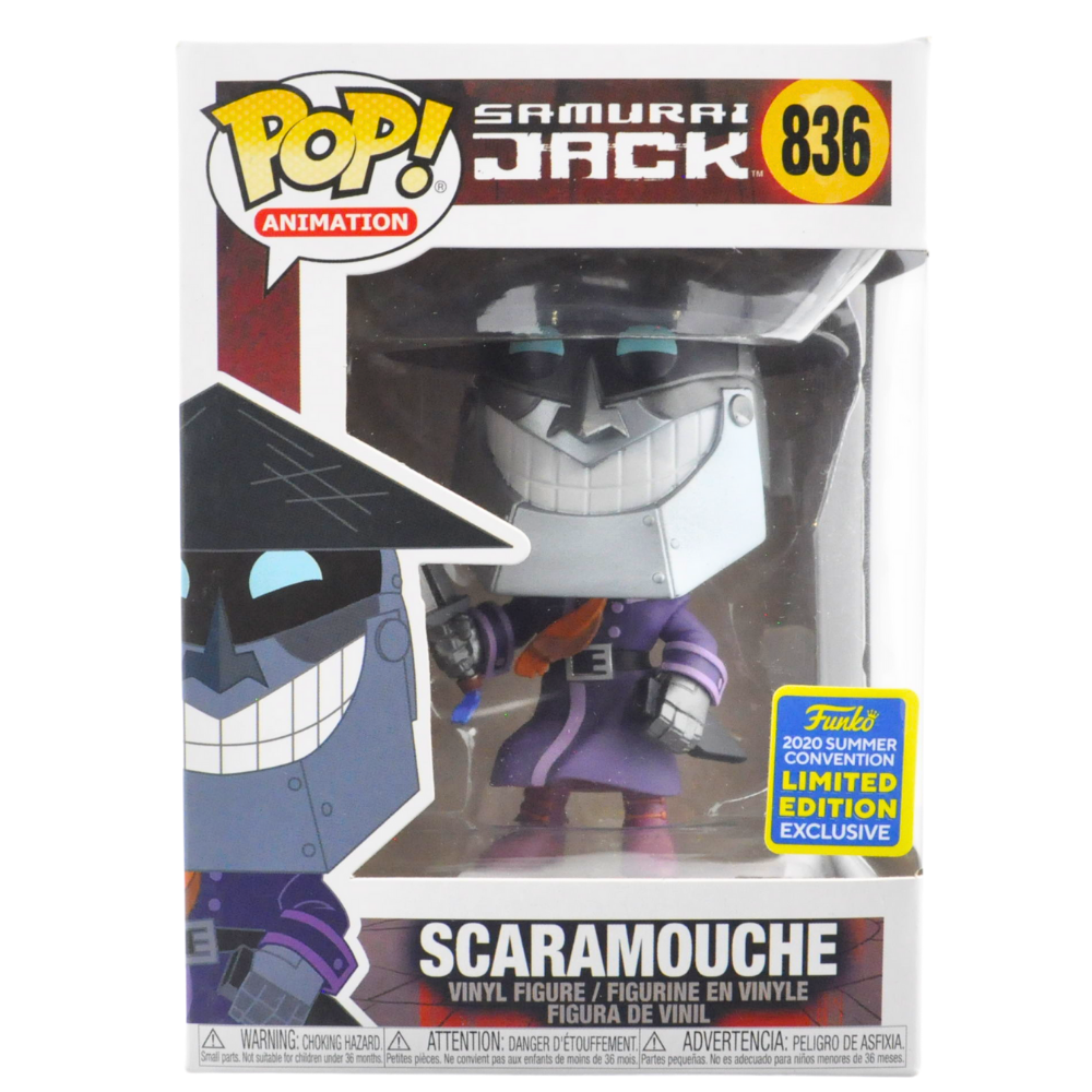 Funko Pop! Scaramouche (Samurai Jack) #836 - 2020 Summer Convention Exclusive Collectible Figure | Anime & Cartoon Merchandise for Fans | Perfect for Display, Gifts, and Collections