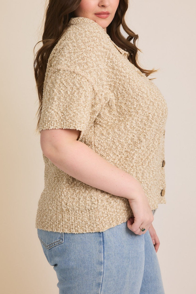 Textured Short Sleeve Cardigan for Women - Lightweight Open Front Knit Sweater | Perfect for Spring, Summer Layering & Casual Outfits