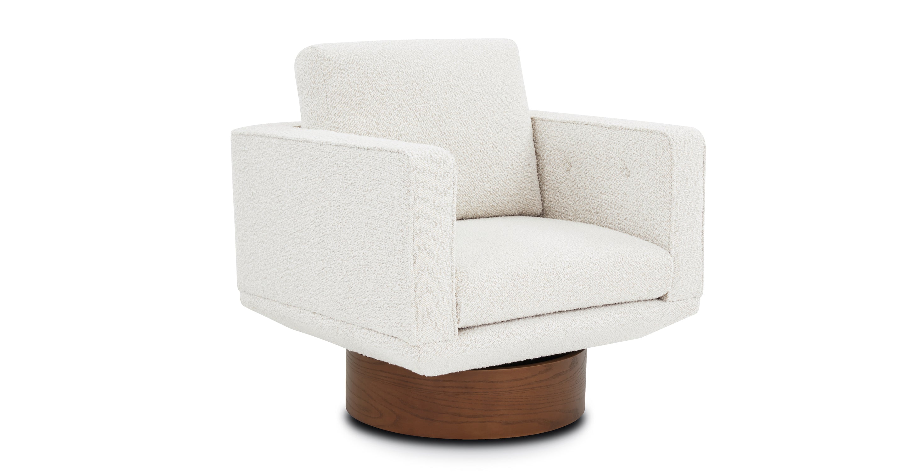 Nera Swivel Lounge Chair - Modern 360-Degree Rotating Accent Chair for Living Room, Bedroom, or Office - Perfect for Relaxing, Reading, and Entertaining Guests