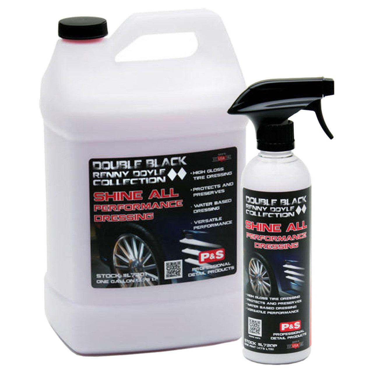 P&S Double Black Collection Shine All Performance Dressing - Premium Car Detailing Spray for Ultimate Shine & Protection - Perfect for Cars, Trucks & Motorcycles