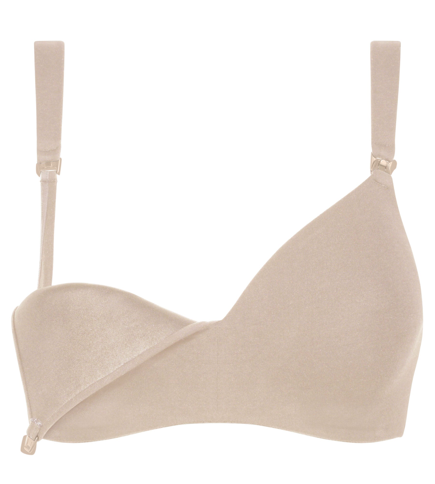 **Cotton Jersey Nursing Bra in Nude by Dim Maternity – Comfortable & Supportive for Breastfeeding Moms**