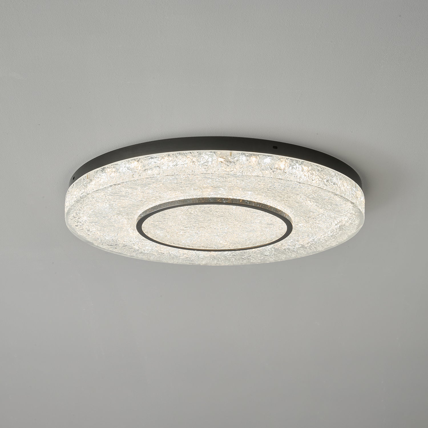 Modern Mysterious Circle LED Ceiling Lamp - Dimmable Ambient Lighting for Living Room, Bedroom & Dining Room - Perfect for Home Decor & Relaxation
