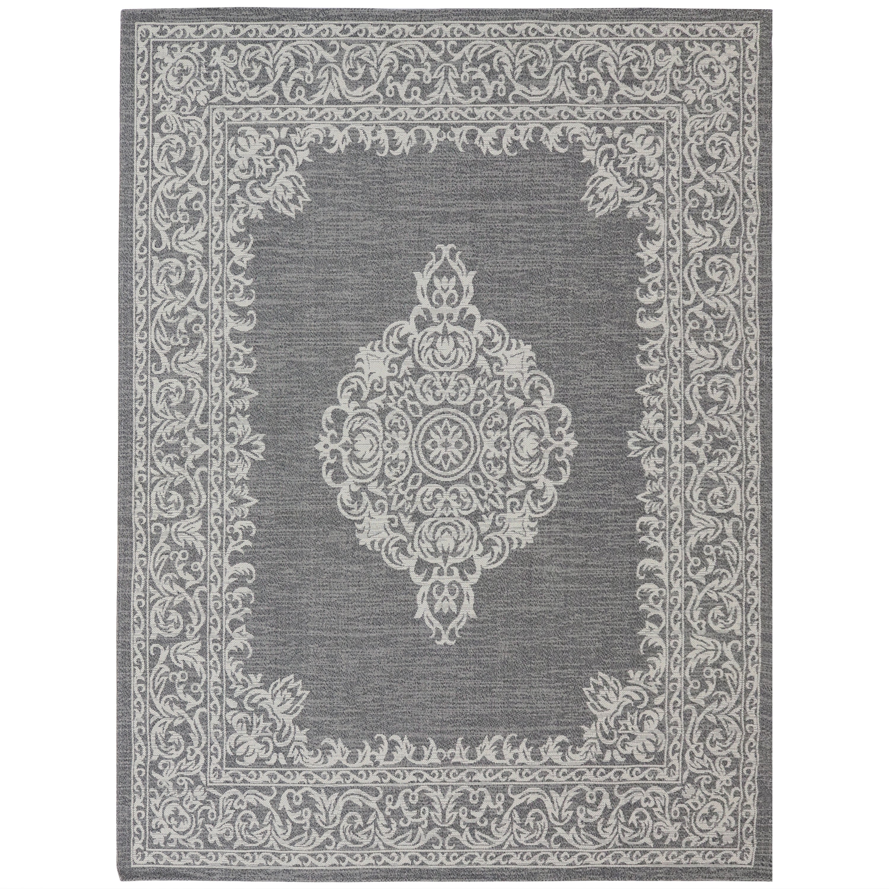 Sunnydaze Soft Plush Indoor Area Rug - Non-Slip Living Room Carpet for Home Decor, Bedroom, Dorm & Office - 5x7 Feet, Grey