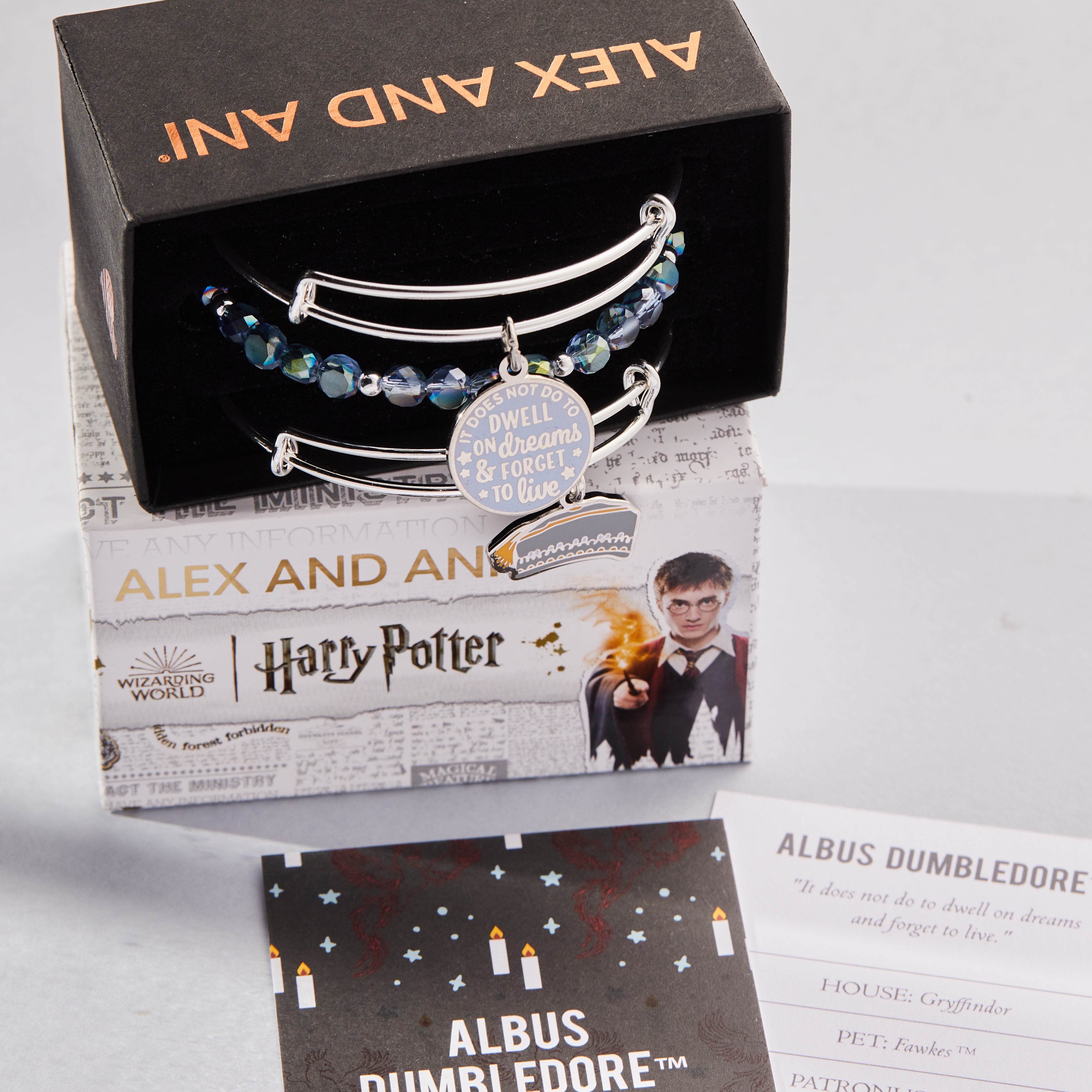 Harry Potter™ Dumbledore Bangle Bracelets Set of 3 - Magical Jewelry for Potter Fans, Cosplay & Gift Giving