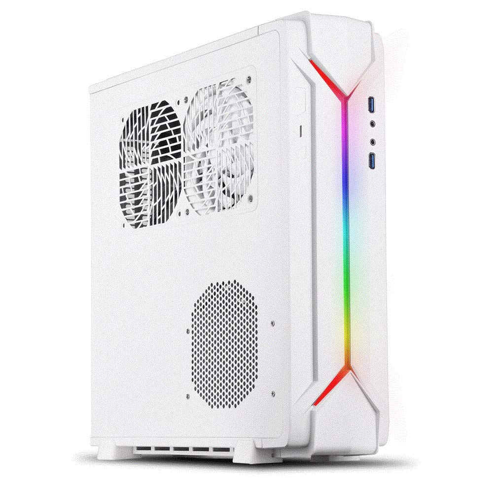 Silverstone SST-RVZ03B-ARGB Mini-ITX Gaming PC Case with ARGB Lighting - Compact Black Computer Case for Small Form Factor Builds | Perfect for Home Gaming, Streaming & VR Setups